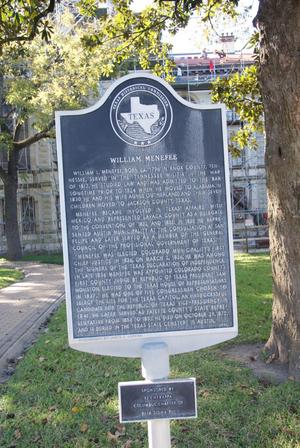 Primary view of object titled '[Plaque in Front of Courthouse]'.
