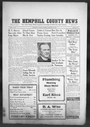 Primary view of object titled 'The Hemphill County News (Canadian, Tex), Vol. 7, No. 29, Ed. 1, Friday, March 23, 1945'.