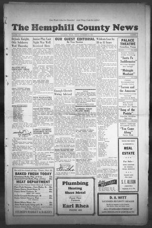 Primary view of object titled 'The Hemphill County News (Canadian, Tex), Vol. 8, No. 11, Ed. 1, Friday, November 23, 1945'.