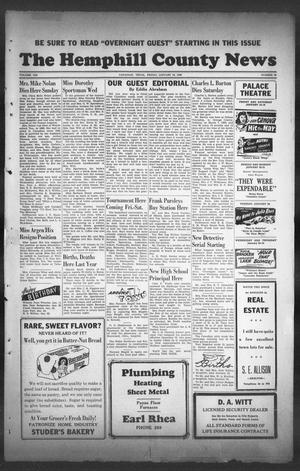 Primary view of object titled 'The Hemphill County News (Canadian, Tex), Vol. 8, No. 19, Ed. 1, Friday, January 18, 1946'.