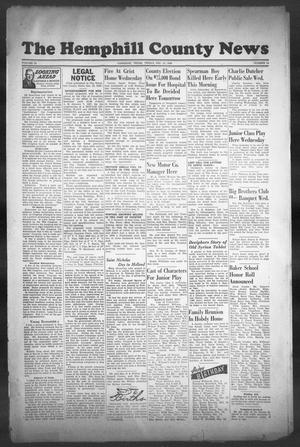 The Hemphill County News (Canadian, Tex), Vol. 9, No. 14, Ed. 1, Friday, December 13, 1946