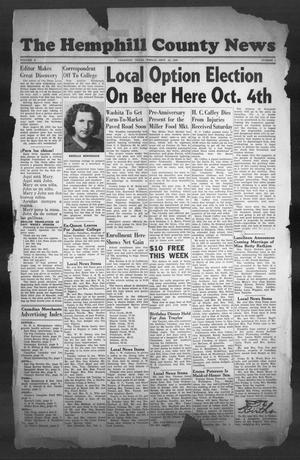 The Hemphill County News (Canadian, Tex), Vol. 10, No. 1, Ed. 1, Friday, September 12, 1947