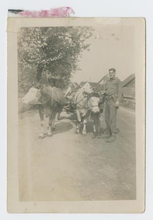 Primary view of object titled '[Soldier Standing by Cart]'.