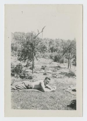 Primary view of object titled '[Man Lying on Grass]'.