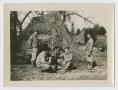 Photograph: [Soldiers by Covered Tank]