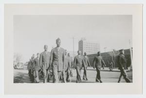Primary view of object titled '[African American Soldiers on Parade]'.
