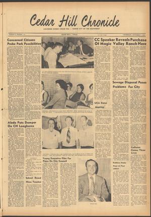 Primary view of object titled 'Cedar Hill Chronicle (Cedar Hill, Tex.), Vol. 6, No. 12, Ed. 1 Thursday, October 8, 1970'.