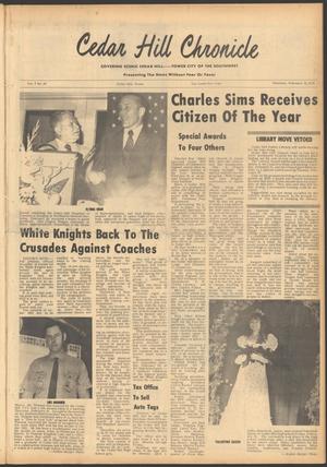 Primary view of object titled 'Cedar Hill Chronicle (Cedar Hill, Tex.), Vol. 9, No. 26, Ed. 1 Thursday, February 21, 1974'.