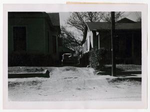 Primary view of object titled '[Photograph of Houses on Browder Street]'.
