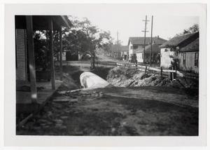 Primary view of object titled '[Photograph of a Drainage Pipe]'.