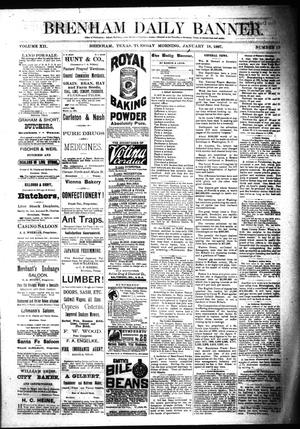 Primary view of object titled 'Brenham Daily Banner. (Brenham, Tex.), Vol. 12, No. 15, Ed. 1 Tuesday, January 18, 1887'.