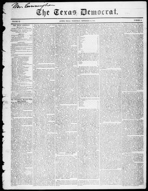 Primary view of object titled 'The Texas Democrat (Austin, Tex.), Vol. 3, No. 47, Ed. 1, Wednesday, September 20, 1848'.