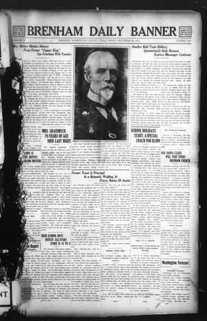 Primary view of object titled 'Brenham Daily Banner (Brenham, Tex.), Vol. 29, No. 219, Ed. 1 Friday, December 20, 1912'.