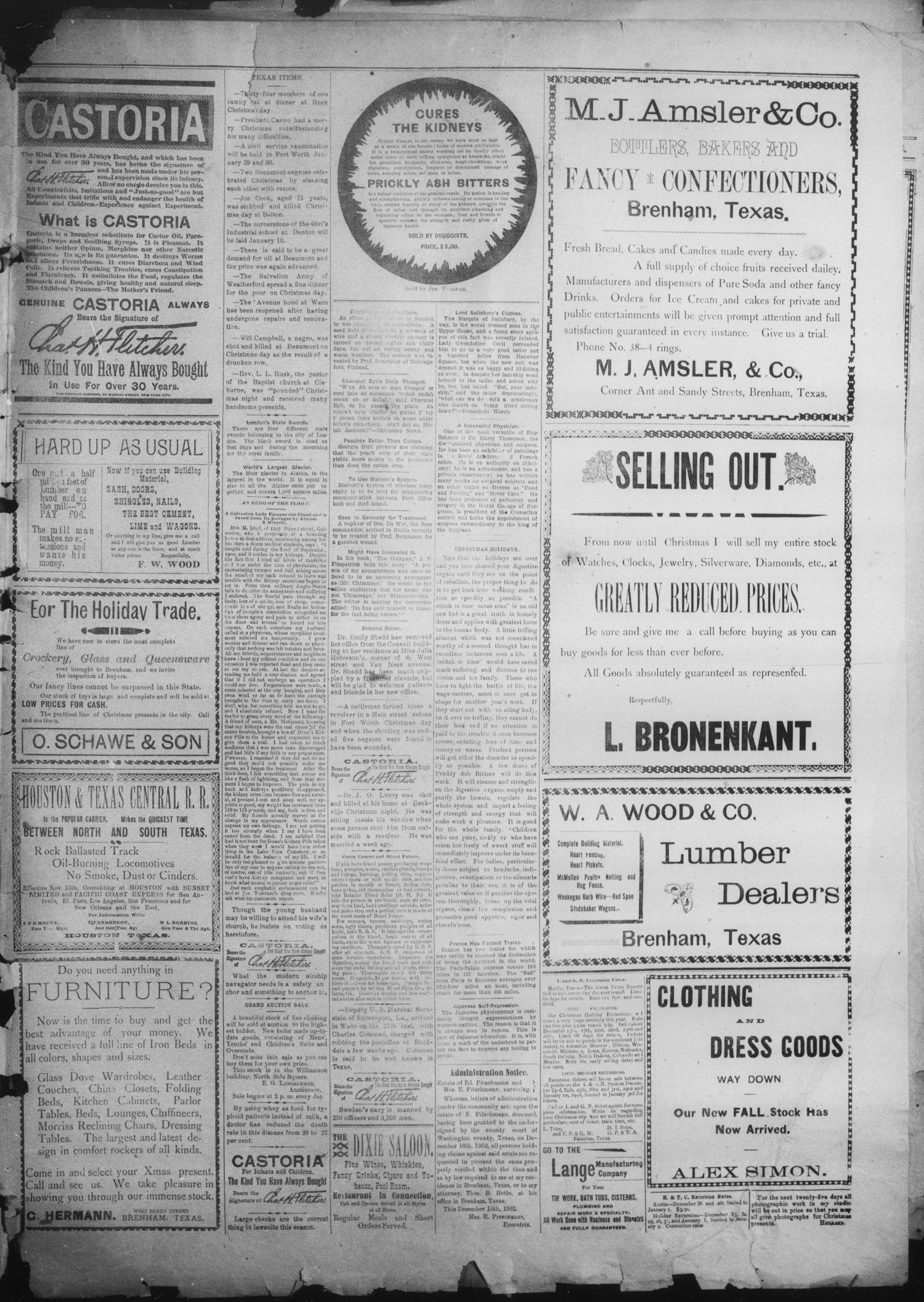 Brenham Daily Banner. (Brenham, Tex.), Vol. 27, No. 251, Ed. 1 Tuesday, December 30, 1902
                                                
                                                    [Sequence #]: 3 of 4
                                                