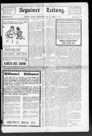 Seguiner Zeitung. (Seguin, Tex.), Vol. 20, No. 31, Ed. 1 Thursday, March 23, 1911