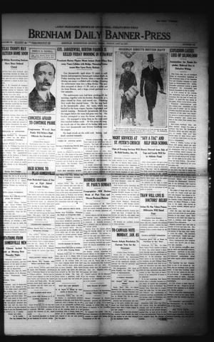 Primary view of object titled 'Brenham Daily Banner-Press (Brenham, Tex.), Vol. 33, No. 243, Ed. 1 Friday, January 12, 1917'.