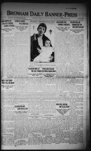 Primary view of object titled 'Brenham Daily Banner-Press (Brenham, Tex.), Vol. 32, No. 266, Ed. 1 Wednesday, February 9, 1916'.