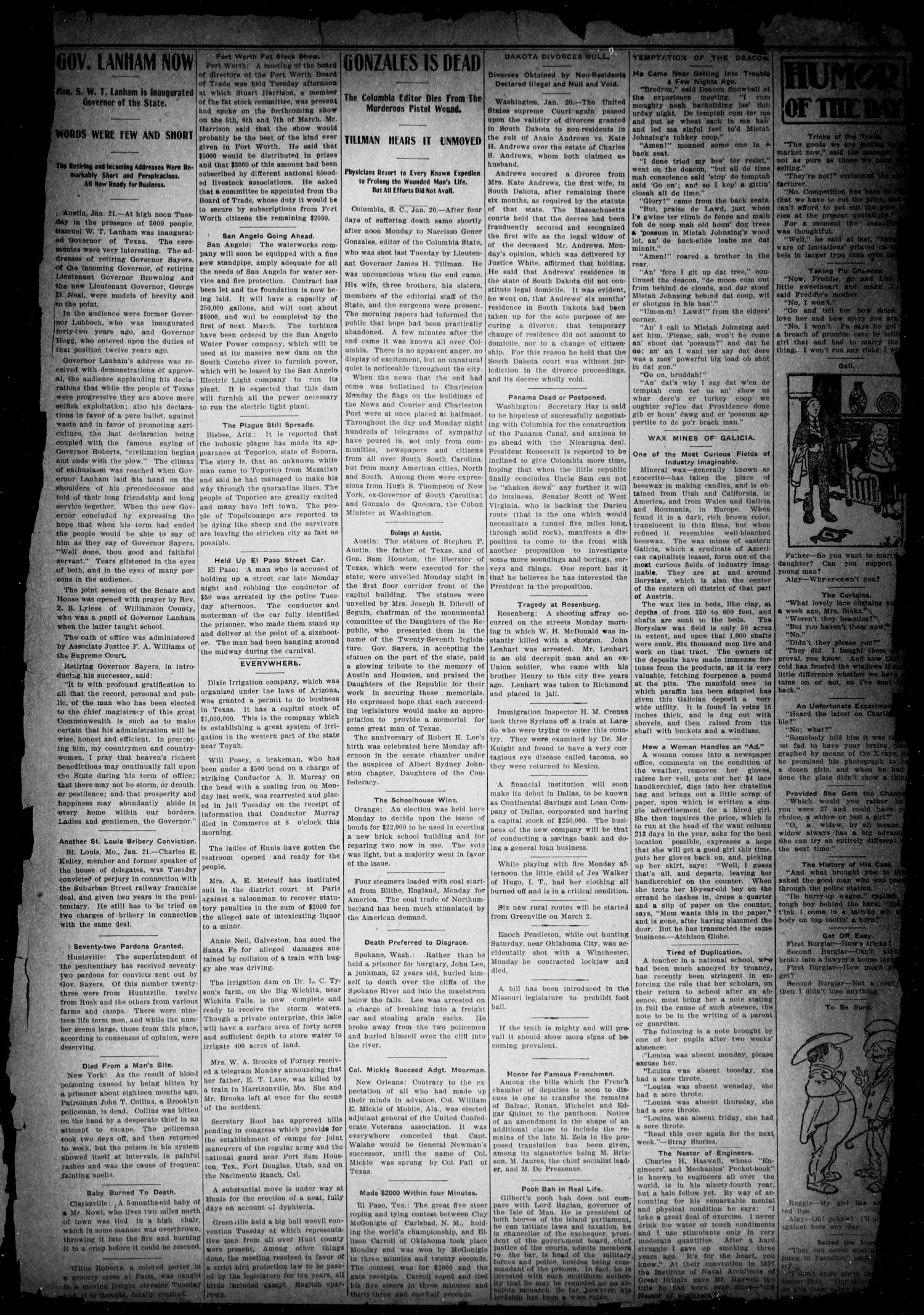 The Bartlett Tribune (Bartlett, Tex.), Vol. 17, No. 40, Ed. 1, Friday, January 23, 1903
                                                
                                                    [Sequence #]: 3 of 8
                                                