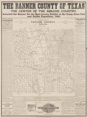 Primary view of object titled 'Map of Taylor County, Texas.'.