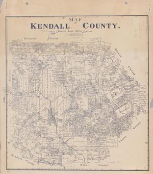 Primary view of object titled 'Map of Kendall County'.