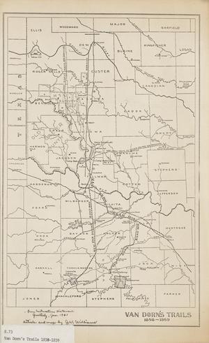 Primary view of object titled 'Van Dorn's Trails, 1858 - 1859'.