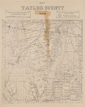 Primary view of object titled 'Map of Taylor County, Texas'.