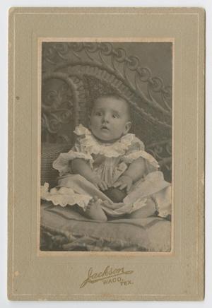 Primary view of object titled '[Photograph of Unidentified Child with Ball]'.