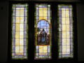 Thumbnail image of item number 1 in: '[Photograph of Stained Glass Windows in St. James Methodist Church]'.