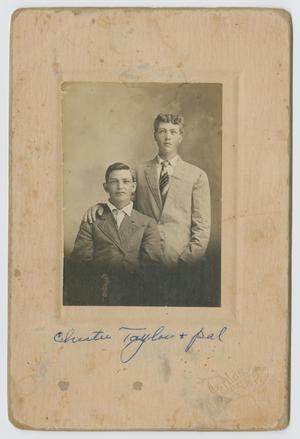 Primary view of object titled '[Portrait of Chester Taylor and Friend]'.