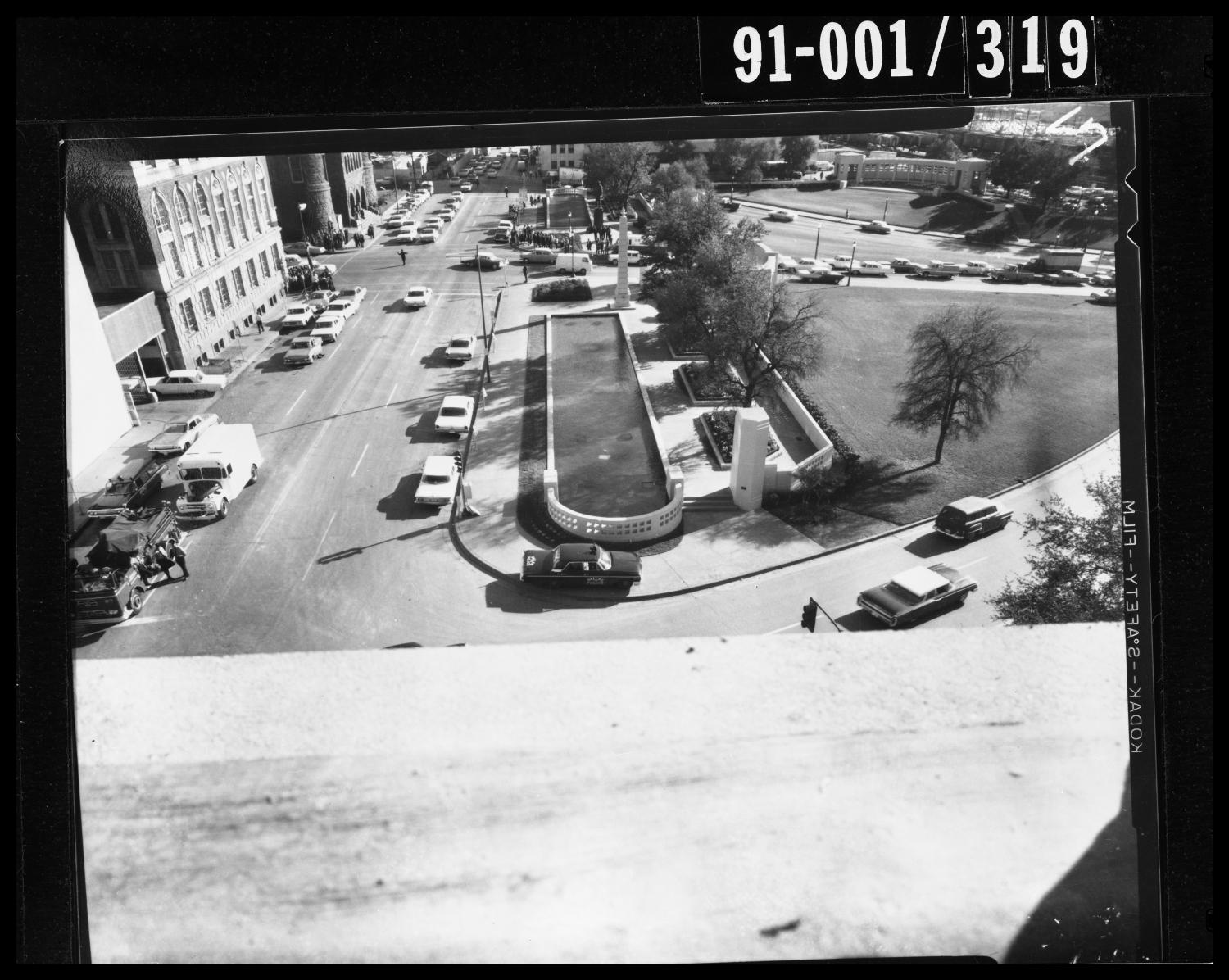 View from the Texas School Book Depository [Negative]
                                                
                                                    [Sequence #]: 1 of 1
                                                