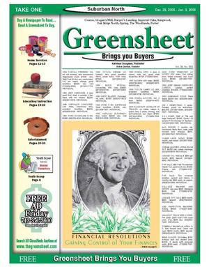 Primary view of object titled 'Greensheet (Houston, Tex.), Vol. 36, No. 558, Ed. 1 Wednesday, December 28, 2005'.