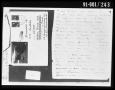 Primary view of Opened Envelope and Document Removed from Oswald's Home