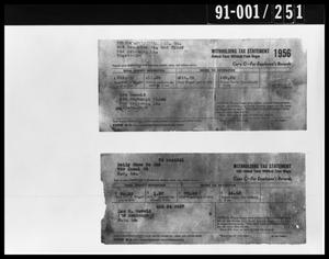 Primary view of object titled 'Tax Documents Removed from Oswald's Home'.