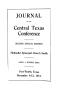 Thumbnail image of item number 1 in: 'Journal of the Central Texas Conference, Second Annual Session, Methodist Episcopal Church South'.