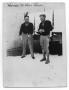 Photograph: Harry Goode and Frank Taylor with Snowballs