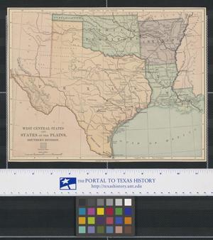 Primary view of object titled 'West Central States and States of the Plains: Southern Division'.