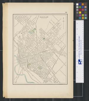 Primary view of object titled '[Maps of Dallas, Texas, and Central South America]'.