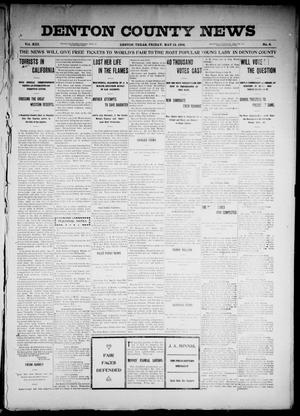 Primary view of object titled 'Denton County News (Denton, Tex.), Vol. 13, No. 8, Ed. 1 Friday, May 13, 1904'.