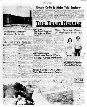 Primary view of object titled 'The Tulia Herald (Tulia, Tex.), Vol. 65, No. 11, Ed. 1 Thursday, March 15, 1973'.