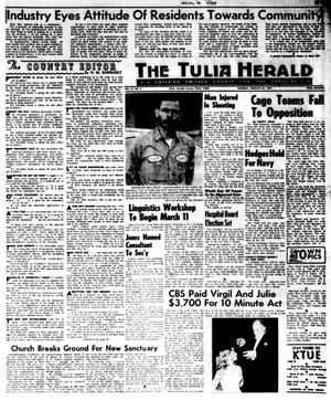 Primary view of object titled 'The Tulia Herald (Tulia, Tex.), Vol. 61, No. 9, Ed. 1 Thursday, February 27, 1969'.
