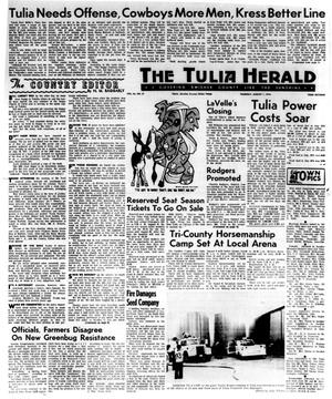 Primary view of object titled 'The Tulia Herald (Tulia, Tex.), Vol. 66, No. 31, Ed. 1 Thursday, August 1, 1974'.