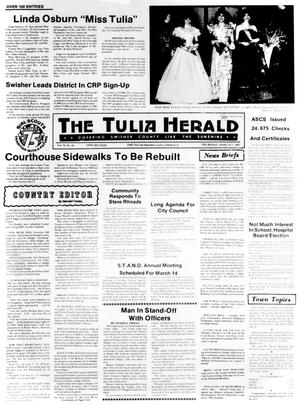 Primary view of object titled 'The Tulia Herald (Tulia, Tex.), Vol. 79, No. 10, Ed. 1 Thursday, March 5, 1987'.