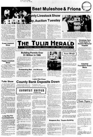 Primary view of object titled 'The Tulia Herald (Tulia, Tex.), Vol. 79, No. 3, Ed. 1 Thursday, January 15, 1987'.