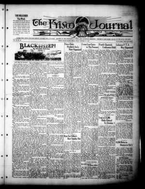 Primary view of object titled 'The Frisco Journal (Frisco, Tex.), Vol. 36, No. 36, Ed. 1 Friday, October 21, 1927'.
