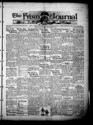 Primary view of object titled 'The Frisco Journal (Frisco, Tex.), Vol. 28, No. 38, Ed. 1 Friday, September 27, 1929'.