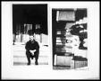 Primary view of [Photograph of Bud Perini in Dark Sweater; Bud Perini and Man]