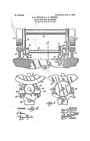 Primary view of object titled 'Valve Setting Machine'.