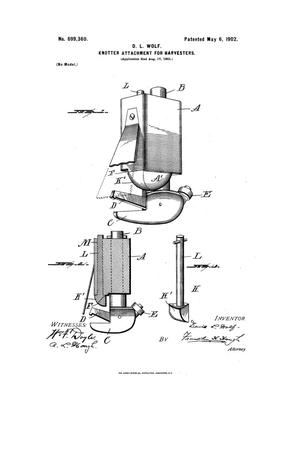 Primary view of object titled 'Knotter Attachment for Harvester'.