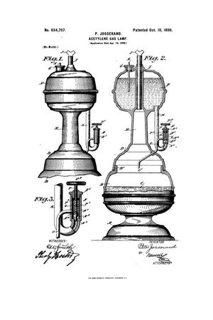 Primary view of object titled 'Acetylene-Gas Lamp.'.