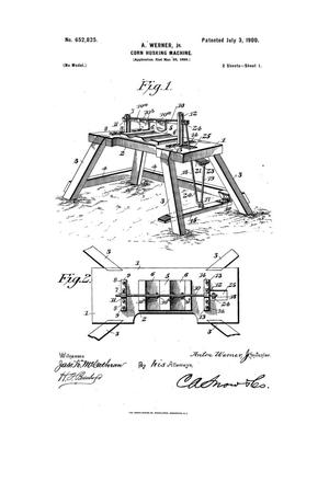 Primary view of object titled 'Corn - Husking Machine'.